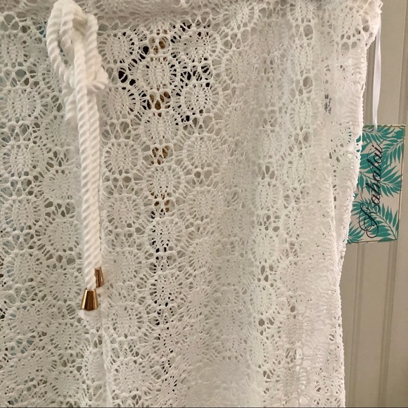 NWT Sheer White Beach Palazzo Pants Cover-up Plus XL - Picture 2 of 7